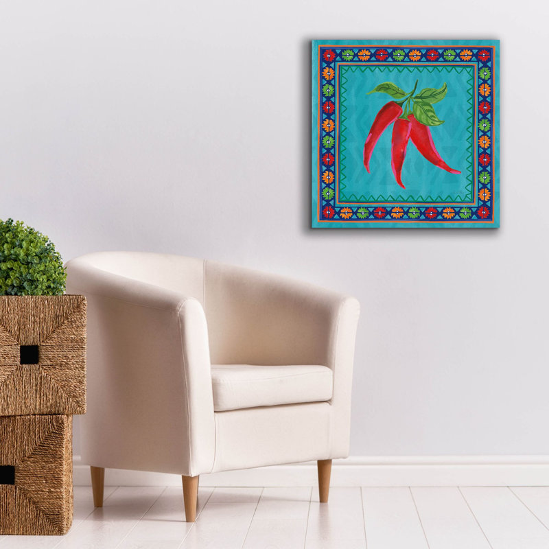 Toile épique Graffiti «loto caliente 1» par Farida Zaman, 26 po x 26 po, H 26 po x l 26 po