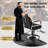 Anti-fatigue Floor Mat For Salon And Barber Shop Black Semi Circle Floor Mat-122720807