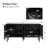 Arkayla 63'' W Sideboard with Hidden Drawers and Wine Glass Rack-412641102