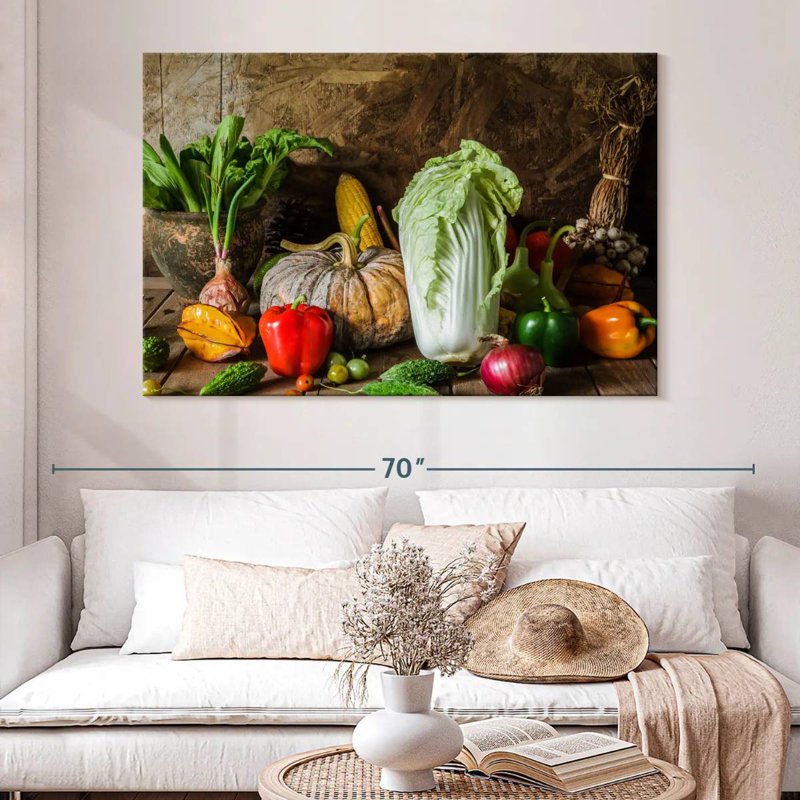 Yarlin Vegetables, 34" H x 51" W