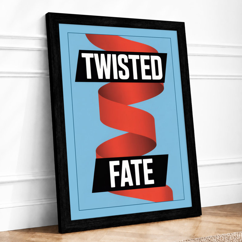 Twisted Fate Modern - Print, A1 - 84.1 x 59.4 cm, Black