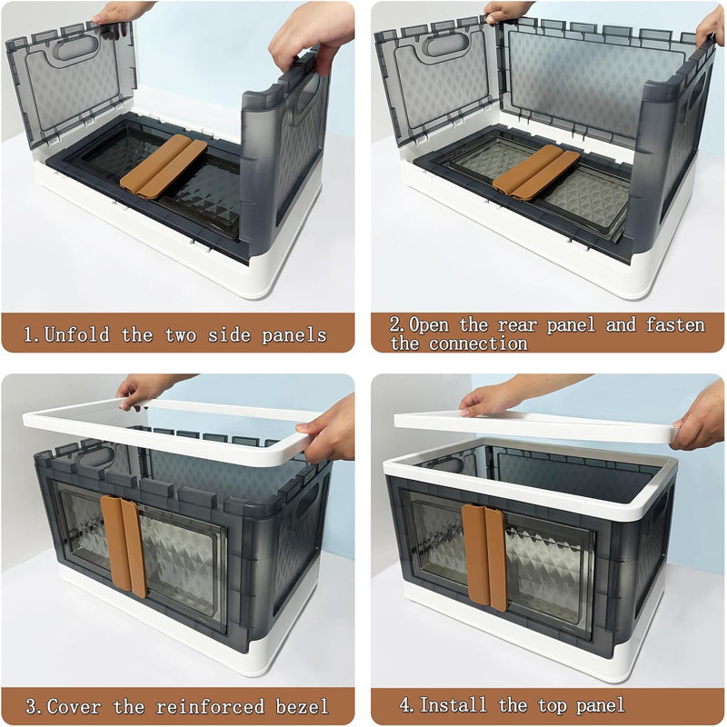 Stackable Storage Bins with Lids