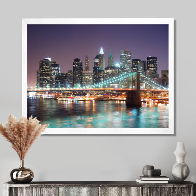 Cityscape Manhattan Skyscrapers Canvas Photograph - New York City