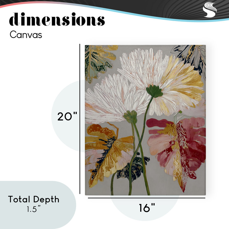 Toile «Playful Assumption Flowers», conception par Annabelle Hall