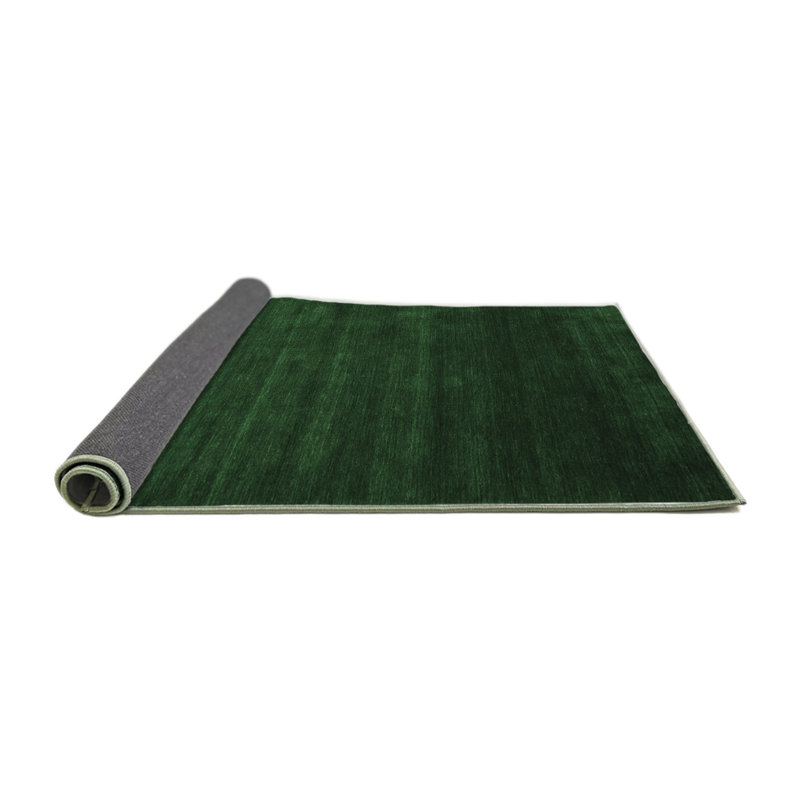 Tapis contemporains vert émeraude 57, Rond 3 pi