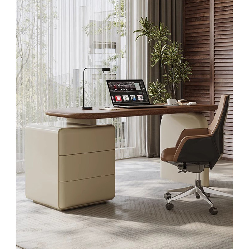 Bureau extensible avec 3 tiroirs à pousser, H 29,5 po x l 70,9 po x P 27,6 po