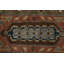 Tapis indien Khotan fait à la main gris 8 x 12