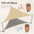 Amgo Right Triangle Sun Shade Sail with Hardware Kit-105238029-105238042