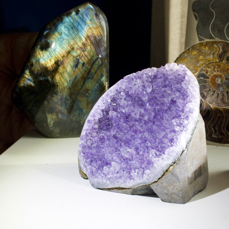 Sparkling Cut Base Amethyst Geode - Brazil