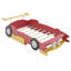 Lit plateforme en forme de voiture de course avec roues-128929978