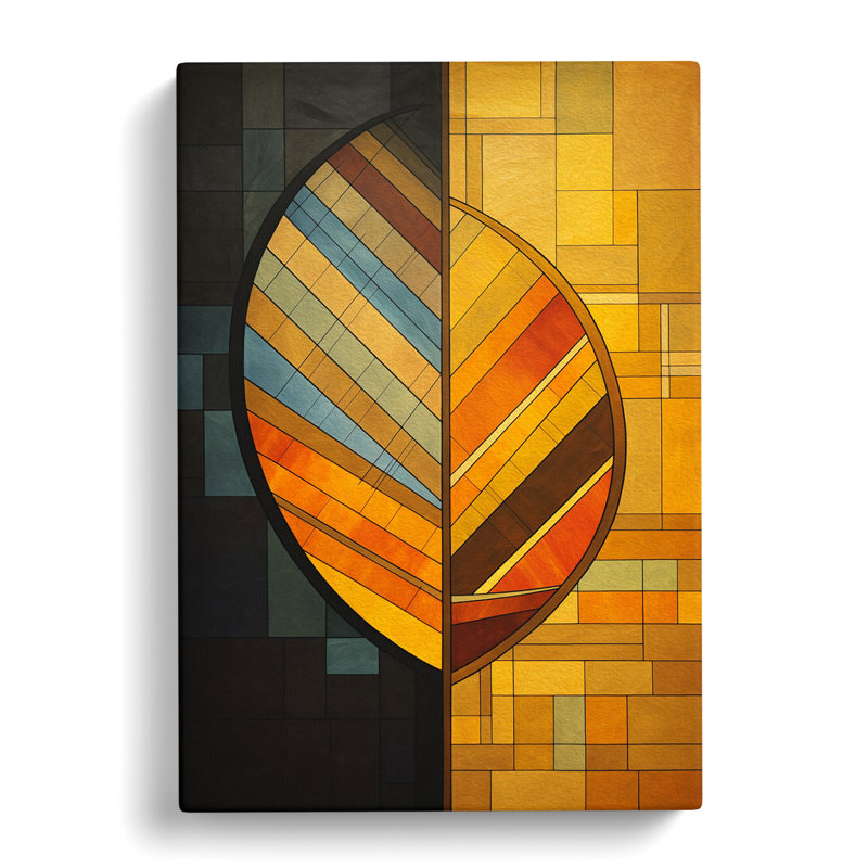 Leaf Constructivism No.3 - Wrapped Canvas, 60cm H x 40cm W x 3cm D