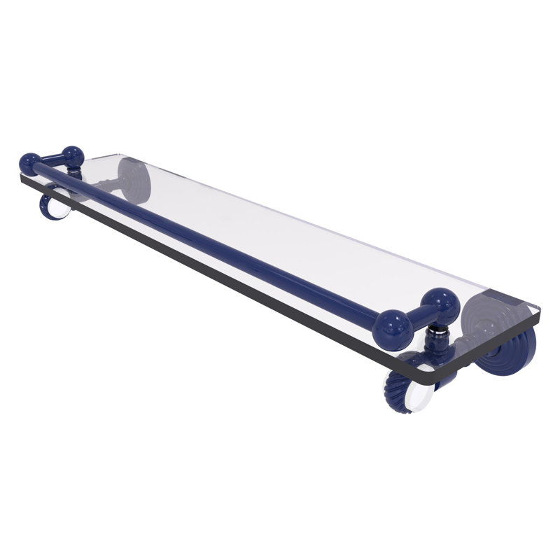 Tablette flottante Pacific Grove, H 3,5 po x l 22 po x P 5,5 po, Bleu méditerranéen