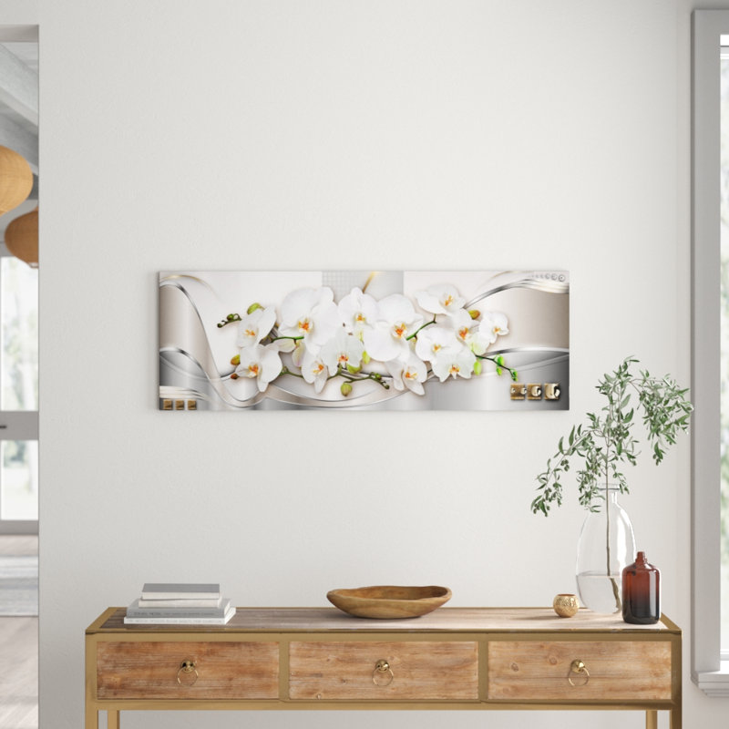 Aaron Orchids II - No Frame Print on Canvas, 135 cm x 45 cm