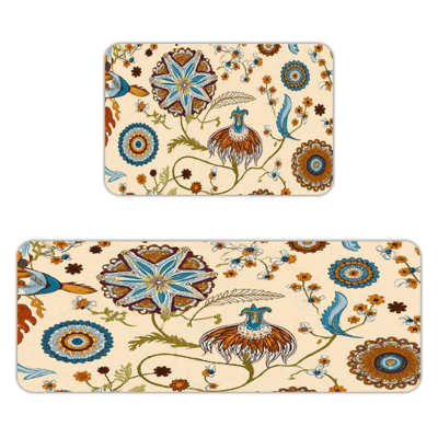 Tapis de cuisine oriental oriental, ensemble de 2 tapis de cuisine