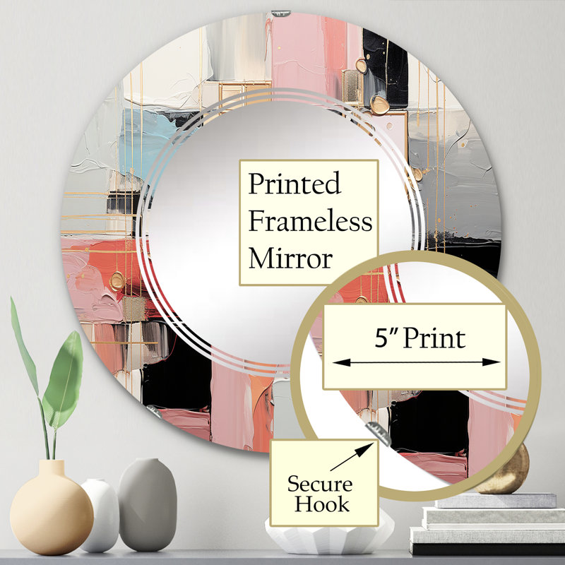 Miroir mural Mamerie, 24 po x 24 po