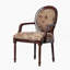 Chaise à dossier ovale