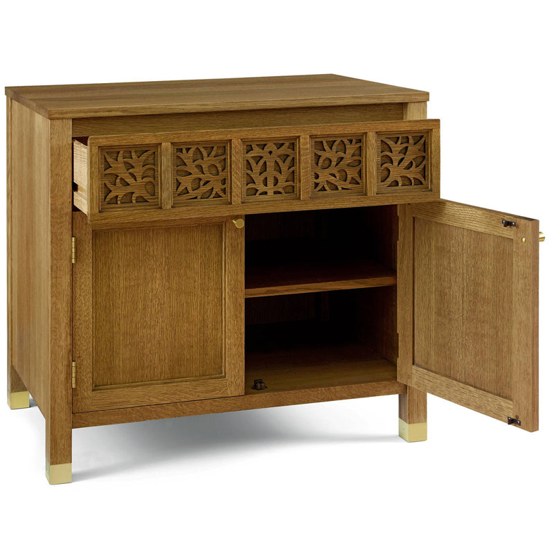 Surrey Hills Two-Door Nightstand, Wood Top