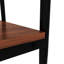De 2 tables de bout de salon - verre trempé et impression brune, L 19,1 po x l 15,48 po, H 21,68 po, table portante de 110 lb, plateau et couche, brun, capacité de charge-1852241986-1852242047