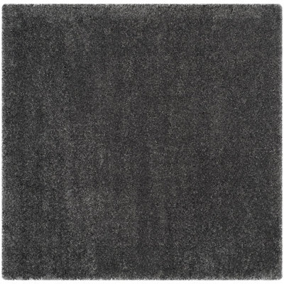 Tapis à poil long gris foncé Vandoren