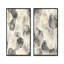 «Gray Gray Circles Scenery I - Abstract Shapes», ensemble de 2 pièces d'art mural-1563836961-1563836962-1563836963