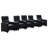 Kryton Upholstered Tufted Recliner Living Room Set Black