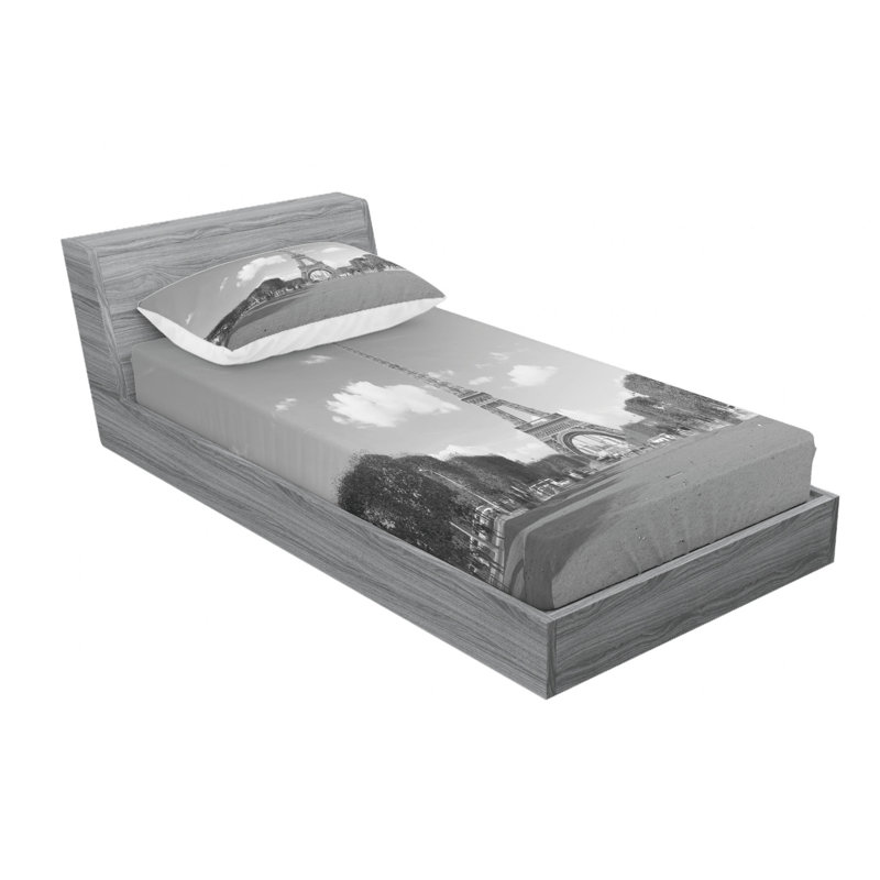 Microfiber Sheet Set, Twin Sheet Set with Fitted Sheet
