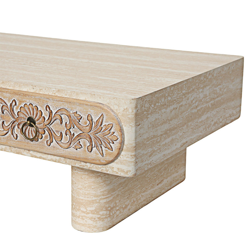 Table basse en bois avec tiroir