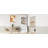 Freestanding Modern Kitchen Pantry - 83.7In High With Faux Marble Top & Multi-Storage-1053010083