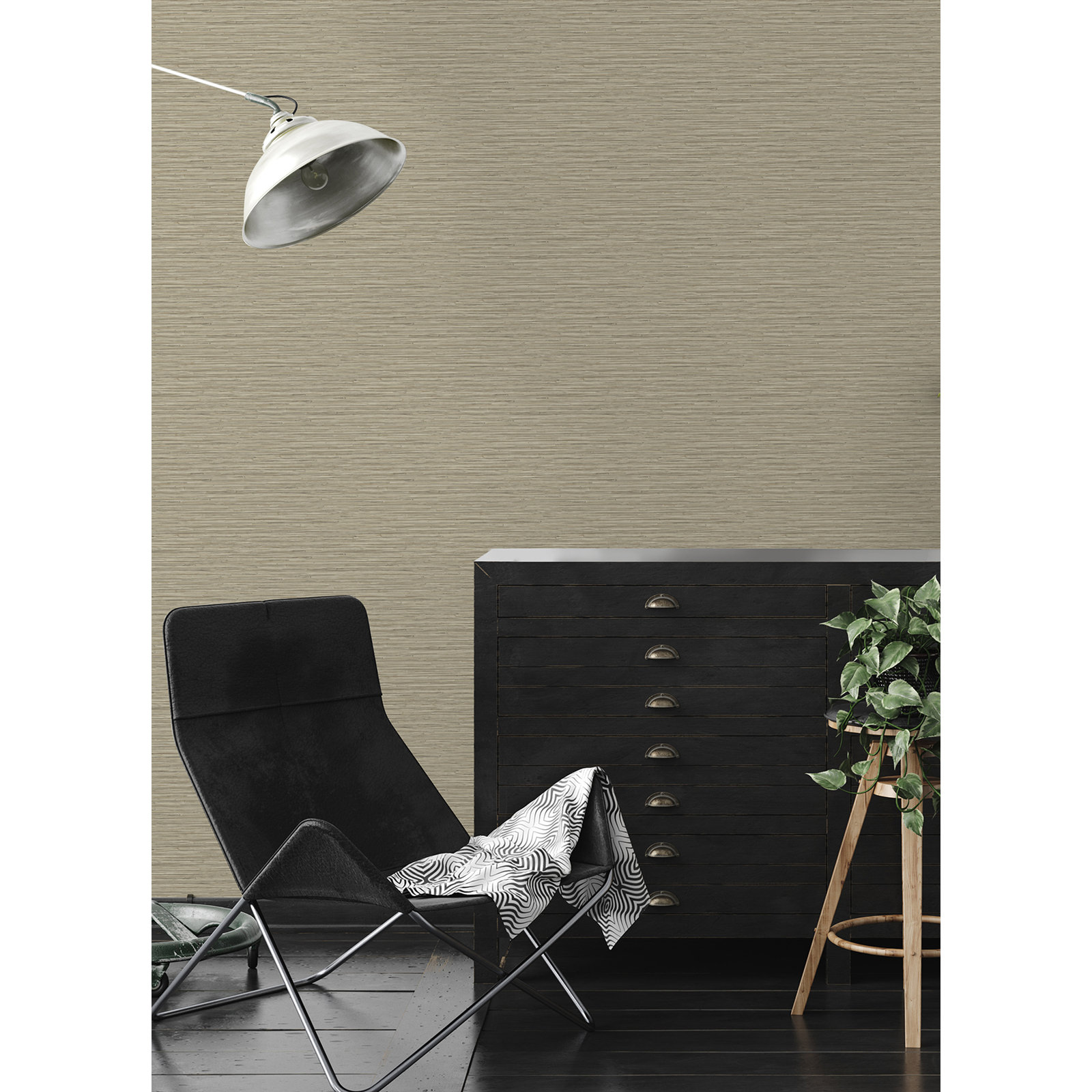 Harwell Unpasted Vinyl Wallpaper Roll, Light Brown