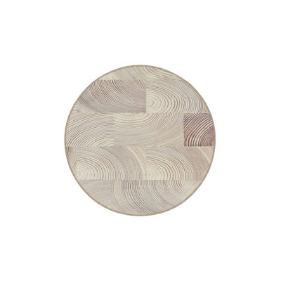 Modern Brush Striped Patterned Woven Base Washable Rug
