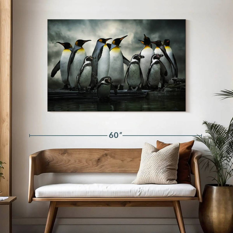 Manchot pingouin, H 32 po x l 48 po