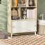 Bibliothèque pour enfants et rangement pour jouets Qaba, étagère à jouets pour 4 casiers, bibliothèque Montessori avec tablettes supérieures pour salle de jeux, chambre d'enfant, salon, jardin d'enfants, blanc