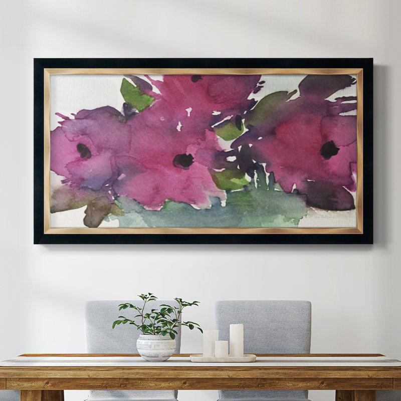" Floral Pretty II ", 29" H x 53" W x 1" D