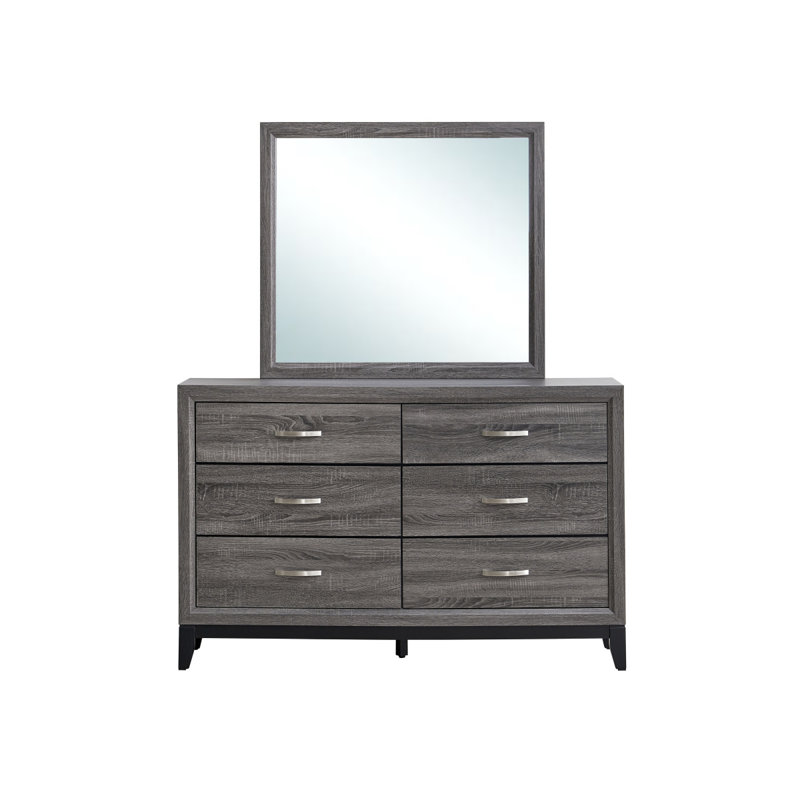 Commode Glasgow G04390-D (miroir non inclus), Gris