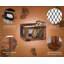 Porte-disques en vinyle, porte-disques en bois, organisateur de rangement pour disques Classic Cube et plus de 100 disques, porte-disques en vinyle de couleur brune