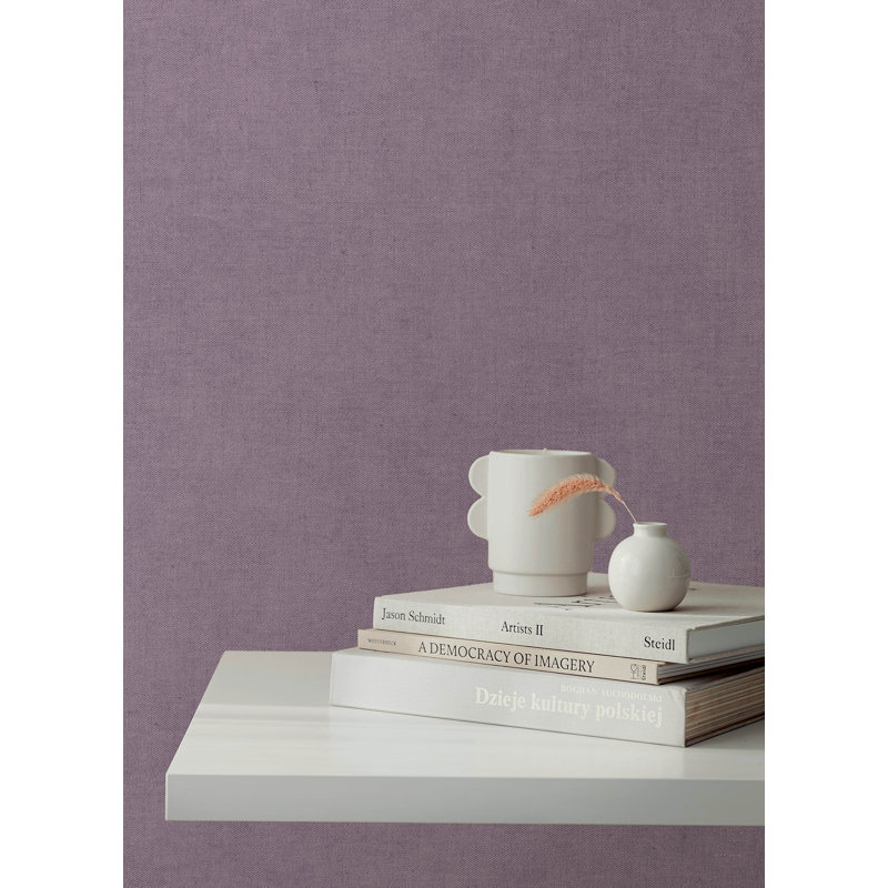 Papier peint en faux lin Nuovo, Mauve
