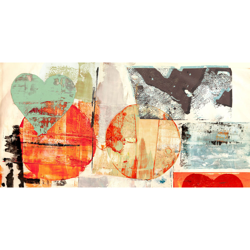 2PW6183 Pop Love #1 by Peter Winkel - Wrapped Canvas Painting, 50cm H x 100cm W x 4cm D