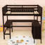 Lit mezzanine double avec tablettes et bureau-1398277484