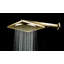 Pomme de douche carrée en goutte d'eau 12 pouces Kingston Brass Claremont-52973304