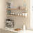 Miami 48" W x 8" D Floating Shelves Set with Invisible Wall Mount Brackets-359797070