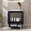 Meuble-lavabo autoportant Texas avec portes doubles, tablette ouverte et base surélevée Texas