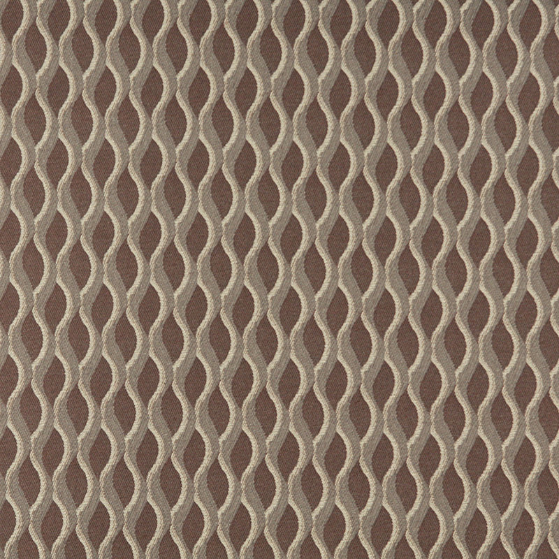 Tissu rayé ondulé, Brun