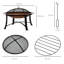 Alisz Round Steel Wood Burning Smokeless Fire Pit
