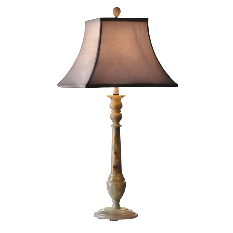 Chartreuse Marble Table Lamp