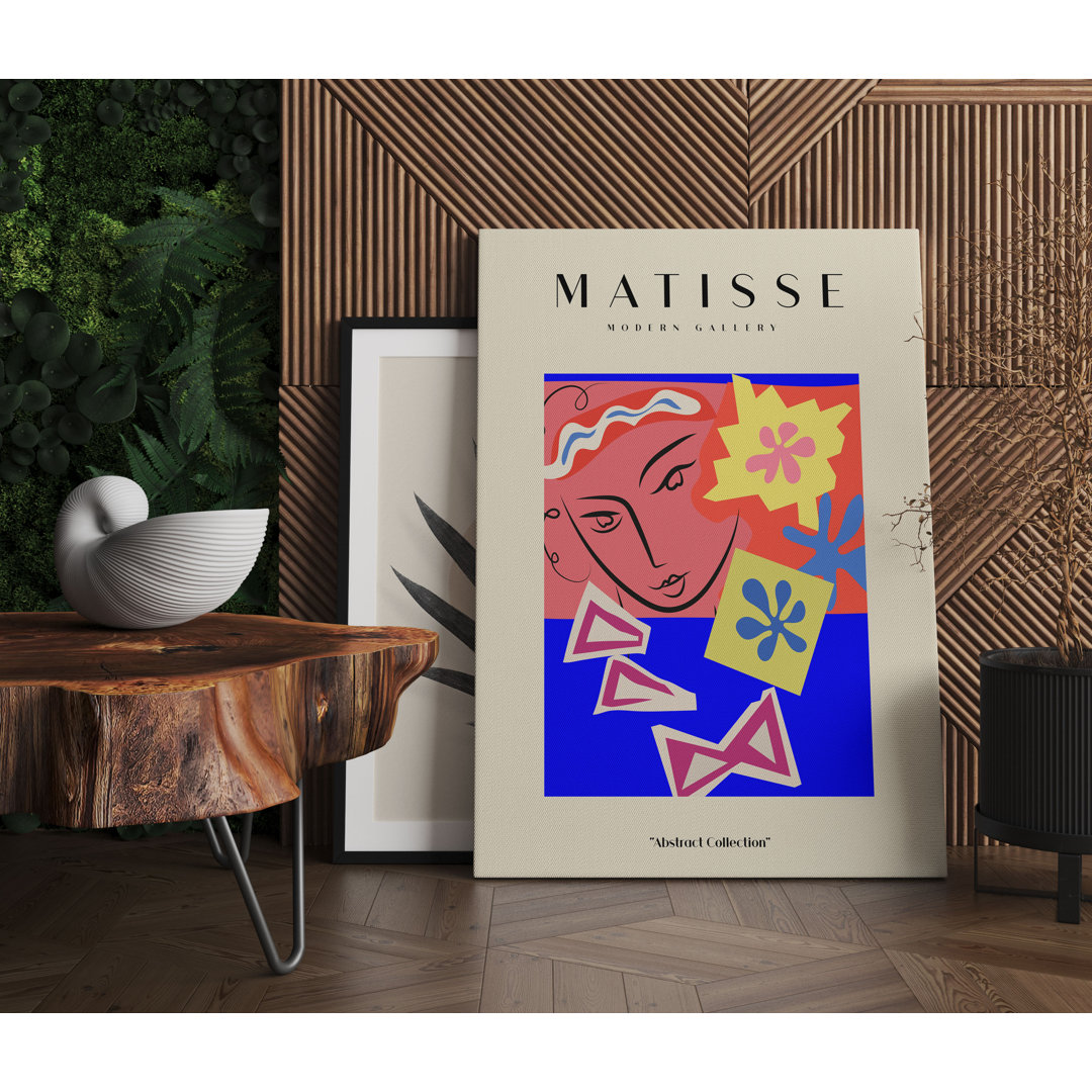 Matisse Modern Gallery  - Frau Mit Koralle Als Leinwandbild Art_0928