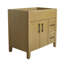 Meuble-lavabo de salle de bain entièrement assemblé en chêne strié avec quincaillerie noir mat Design House l 36 po x P 21 po x H 34 po Design House-126080763-126283083
