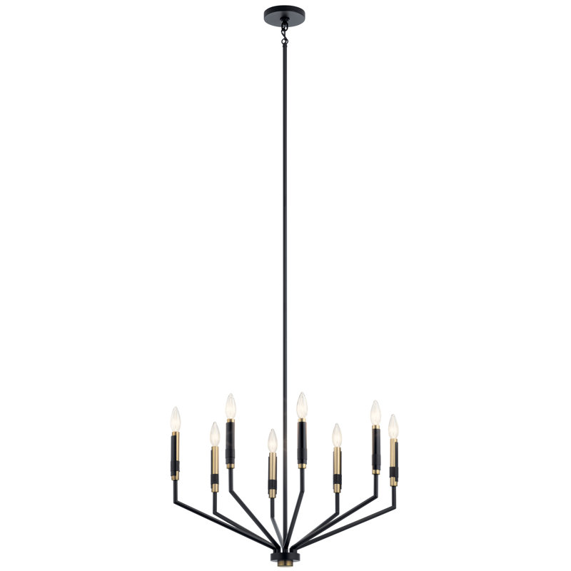 Lustre tambour 8 lumières façon bougie