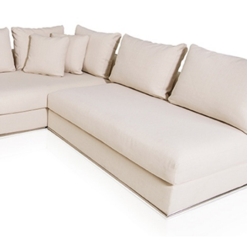 Amalfi Upholstered Sectional Reversible, Off-White