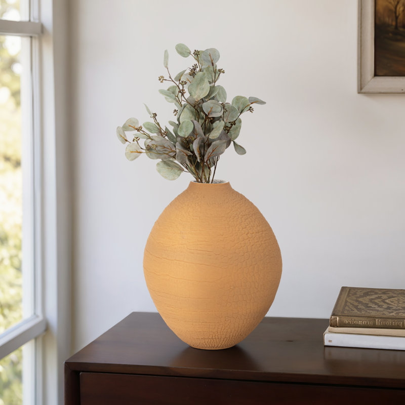 Hokku Designs 18" Baltra 3D Printed Vase, Apple Cinnamon
