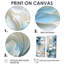 «Ethereal Blue and White Damask Dreams» - art mural bleu 2 pièces-1486594626-1486594624-1486594625